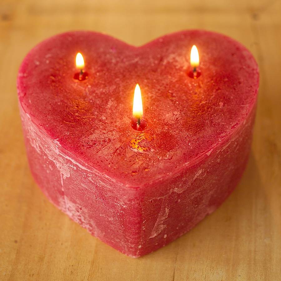 St Eval Heart Candle at Joann Campbell blog